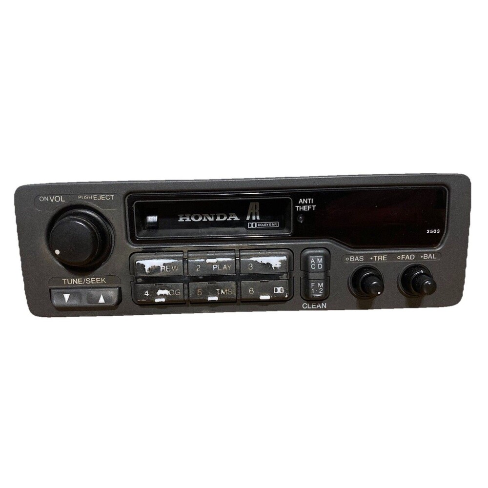 Authentic Honda Cassette Deck Radio 90s P/N 39101-SR8-A500-M1 USED UNTESTED
